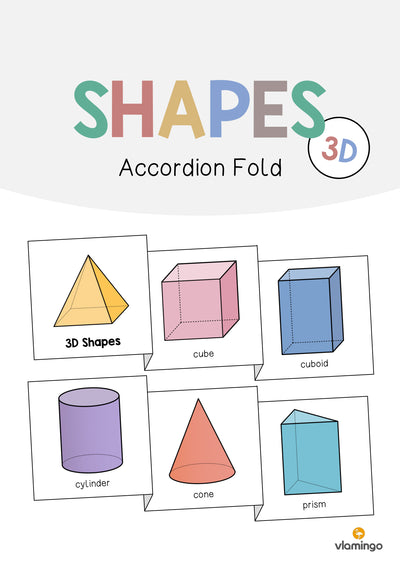 3D Shapes / 3D-Körper: Accordion Fold (Englisch)