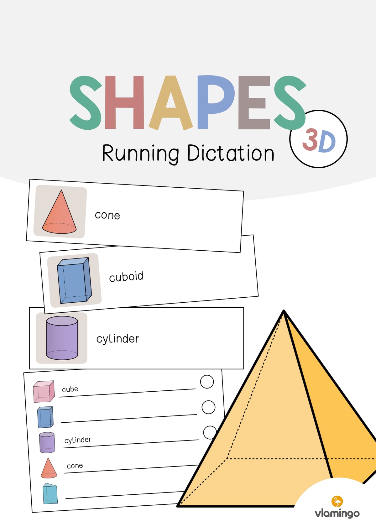 de englisch 3d shapes running dictation 001
