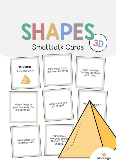 3D Shapes / 3D-Körper: Smalltalk Cards (Englisch)