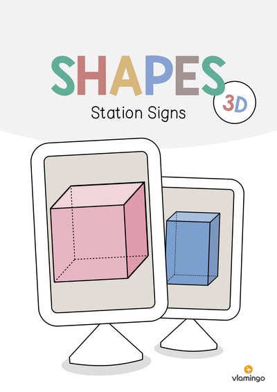 3D Shapes / 3D-Körper: Station Signs (Englisch)