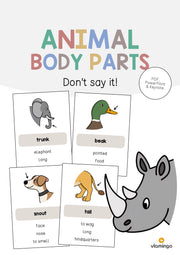 de englisch animal body parts dont say it 001