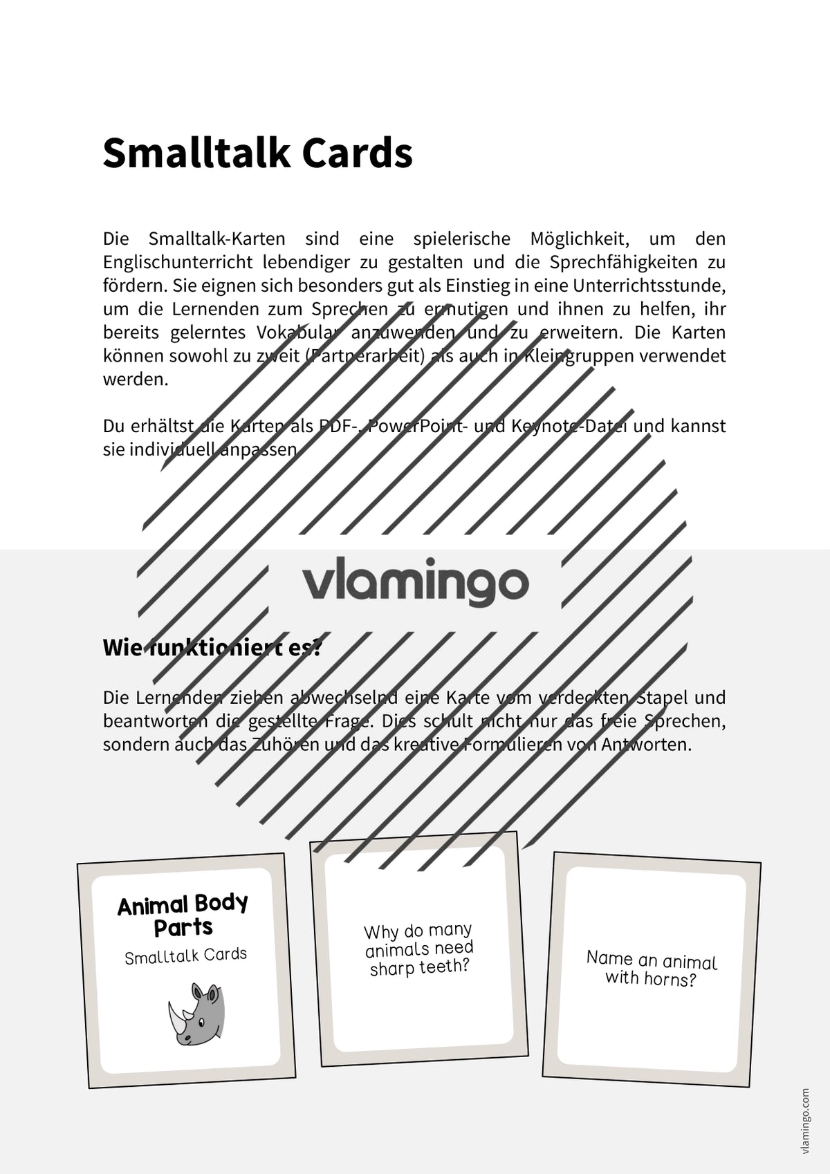 de englisch animal body parts smalltalk cards 002