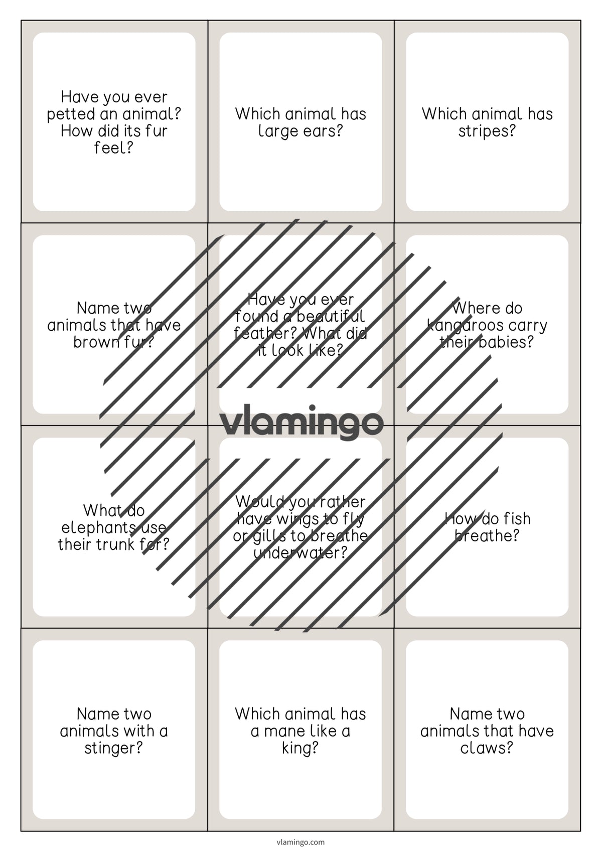 de englisch animal body parts smalltalk cards 004