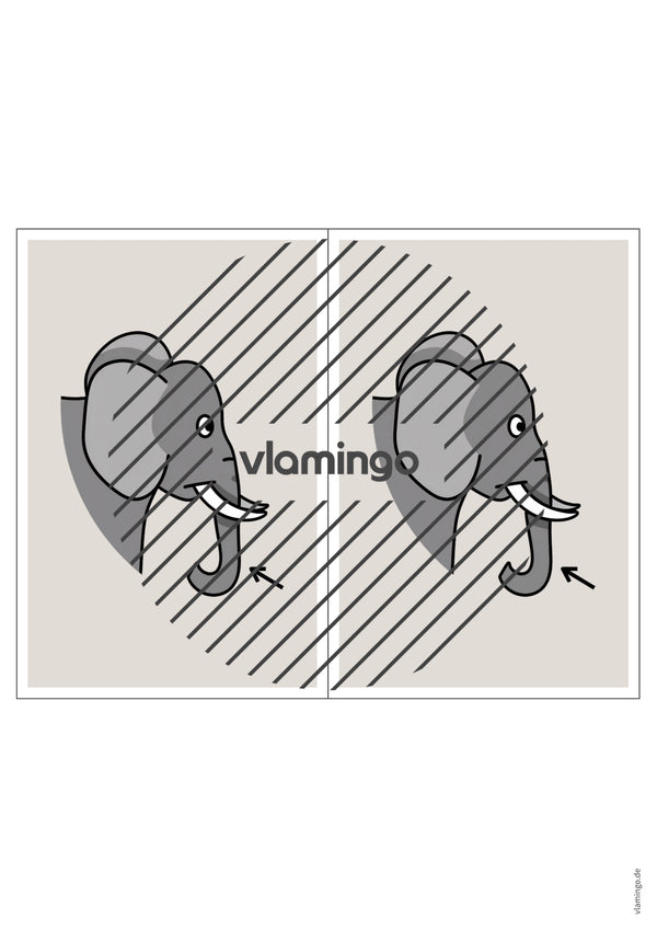 de englisch animal body parts station signs 003