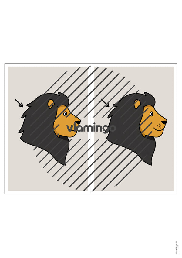 de englisch animal body parts station signs 024
