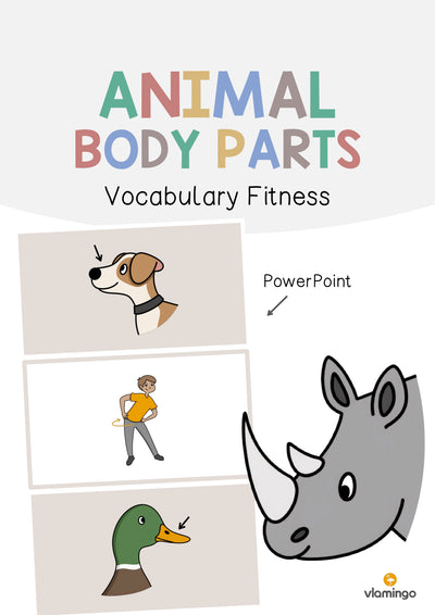 Animal Body Parts / Körperteile von Tieren: Vocabulary Fitness (Englisch)