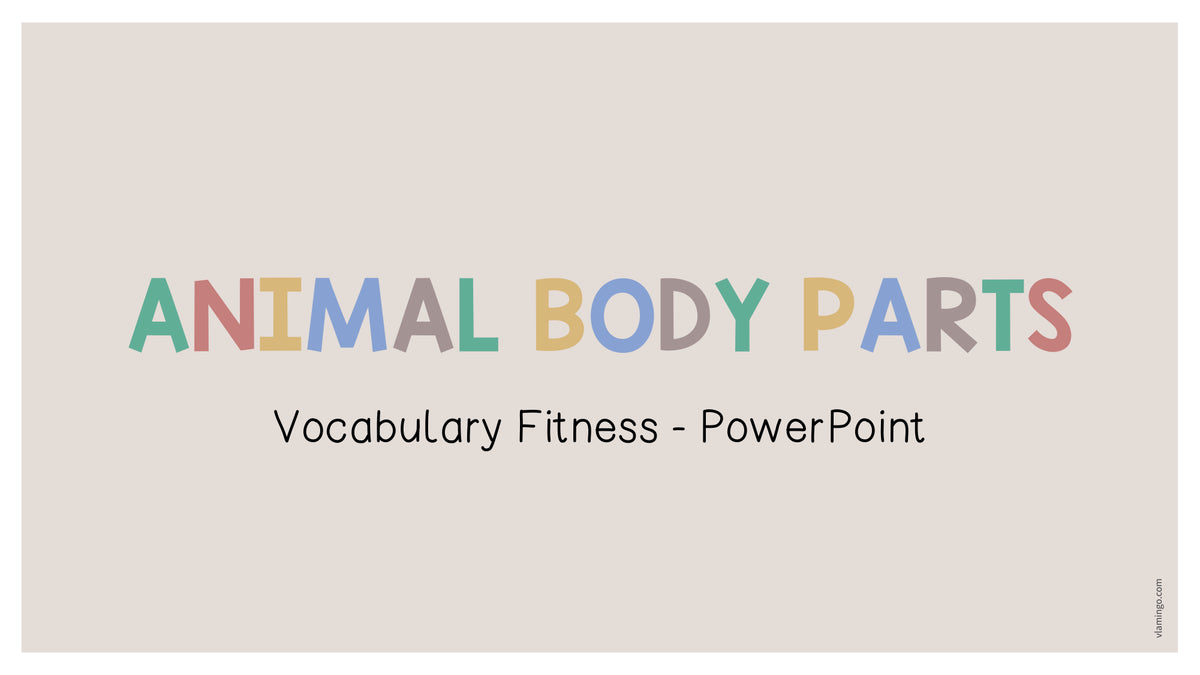 de englisch animal body parts vocabulary fitness powerpoint 001