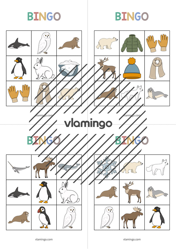 de englisch arctic antarctic bingo 007