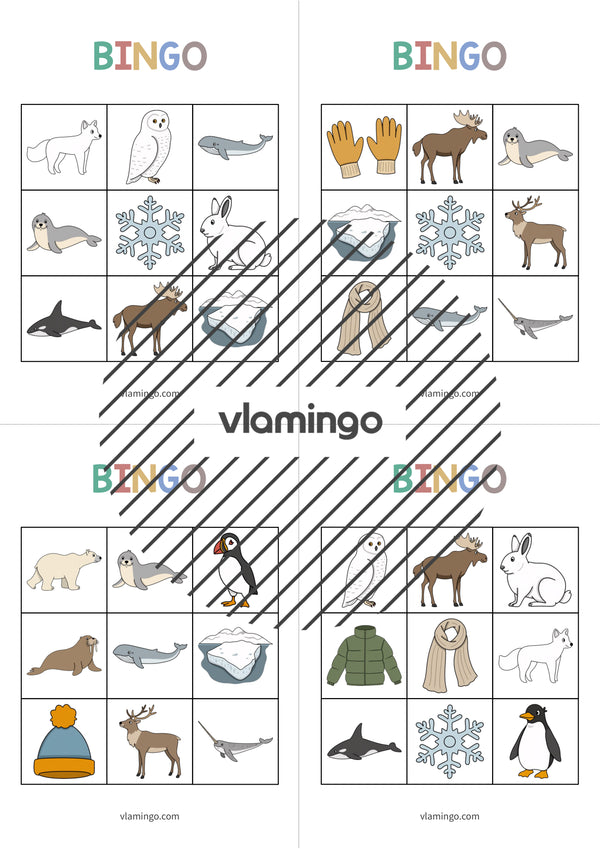de englisch arctic antarctic bingo 010