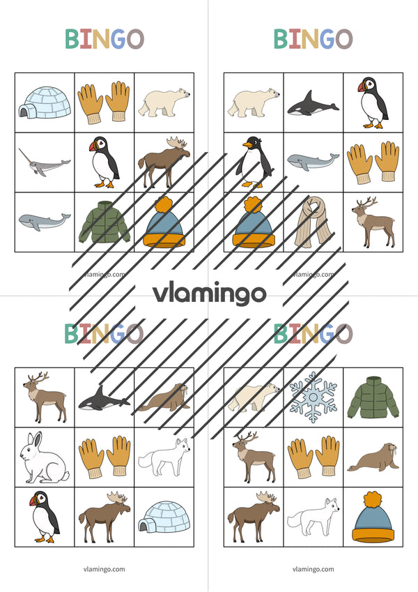 de englisch arctic antarctic bingo 011