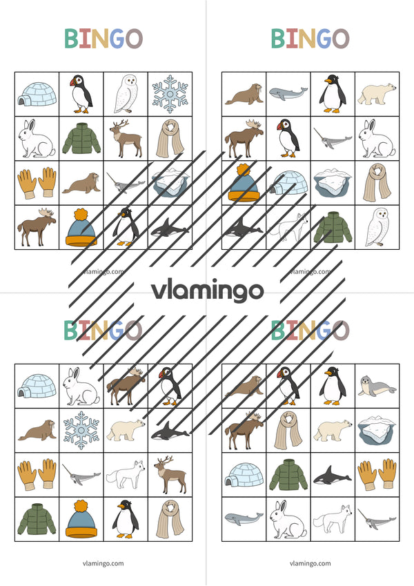 de englisch arctic antarctic bingo 015