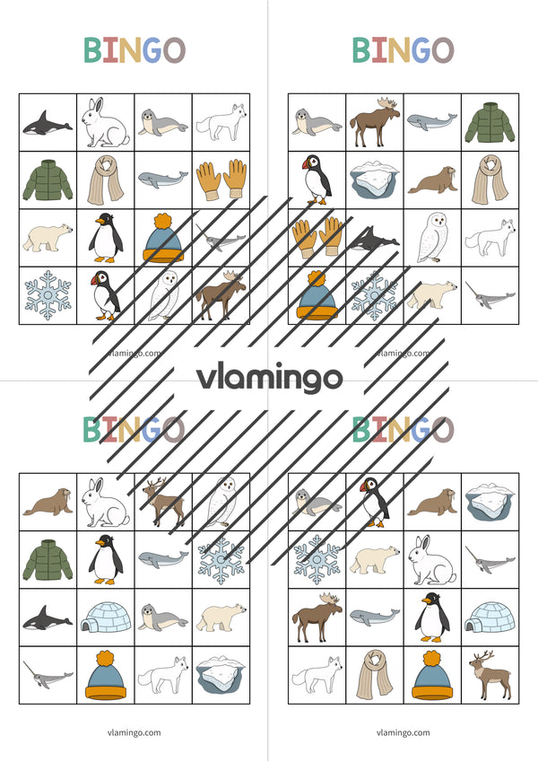de englisch arctic antarctic bingo 016
