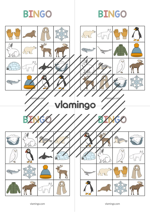 de englisch arctic antarctic bingo 019