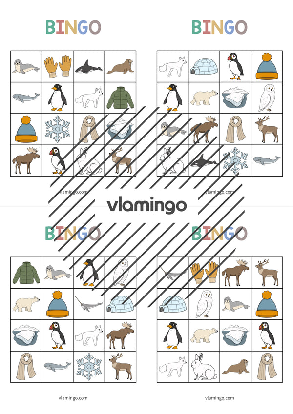 de englisch arctic antarctic bingo 020