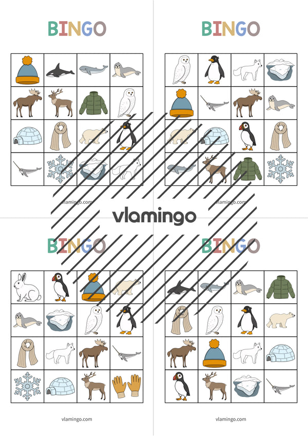 de englisch arctic antarctic bingo 021