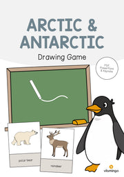 de englisch arctic antarctic drawing game 001