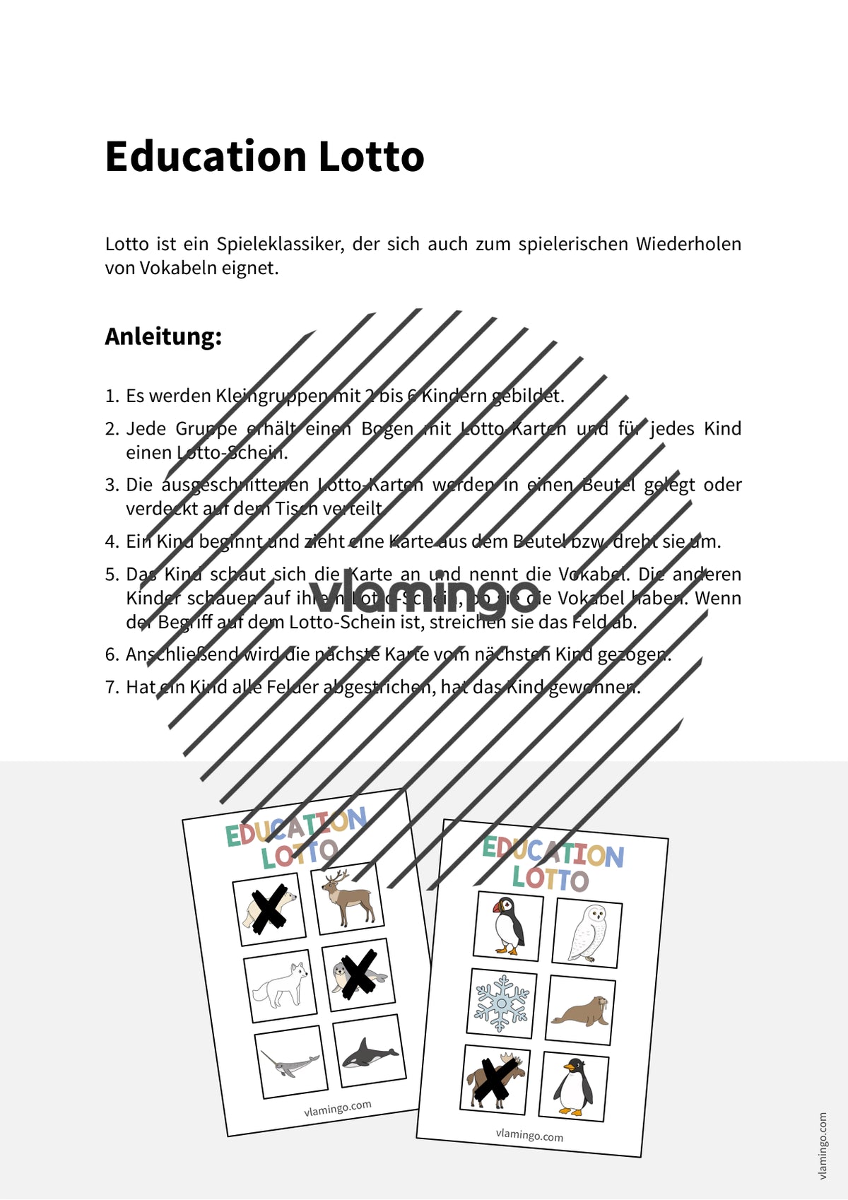 de englisch arctic antarctic education lotto 002