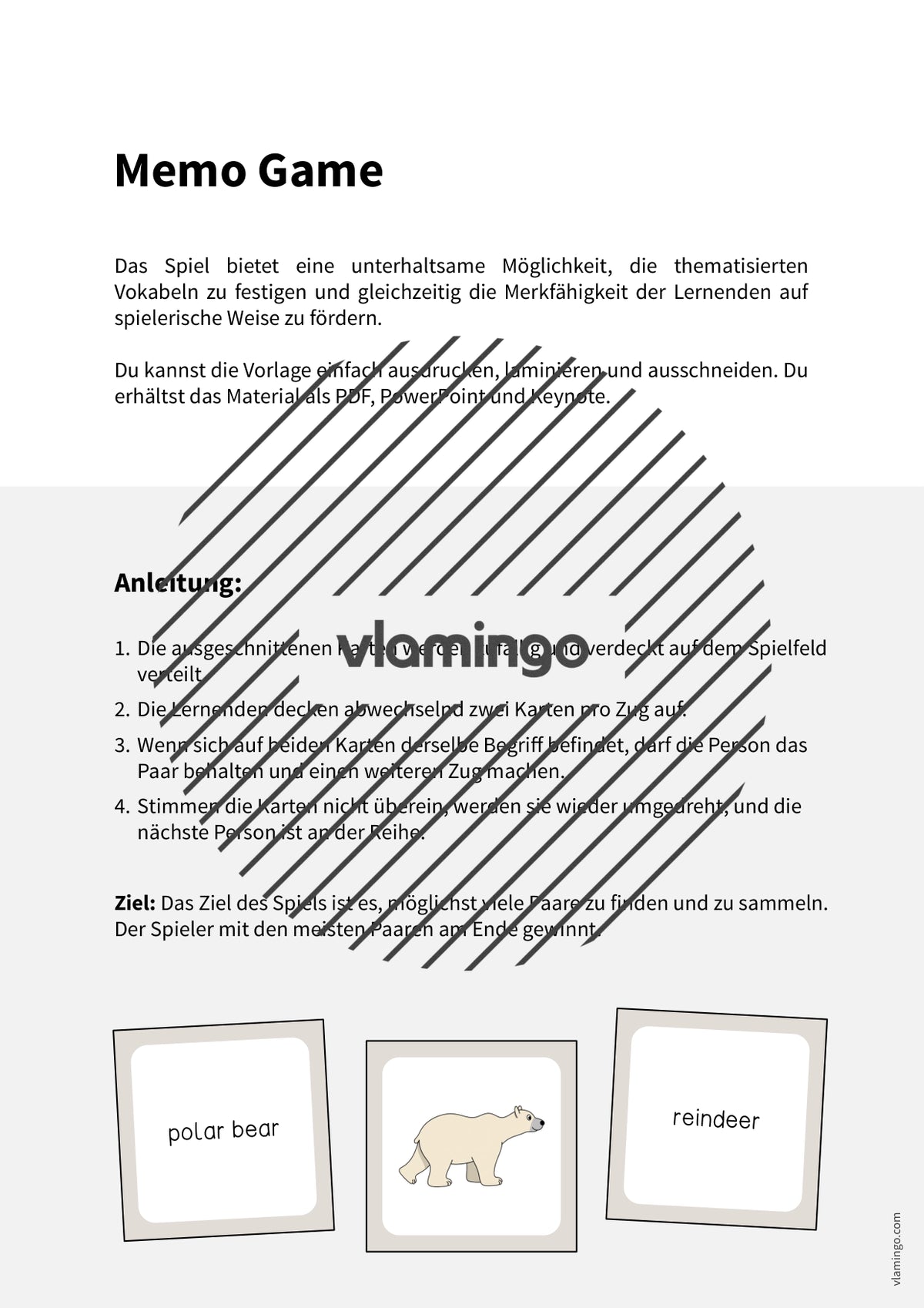 de englisch arctic antarctic memo game 002