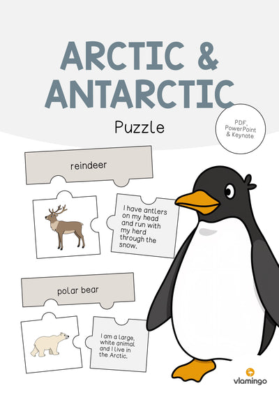 Arctic & Antarctic / Arktis & Antarktis: Puzzle (Englisch)