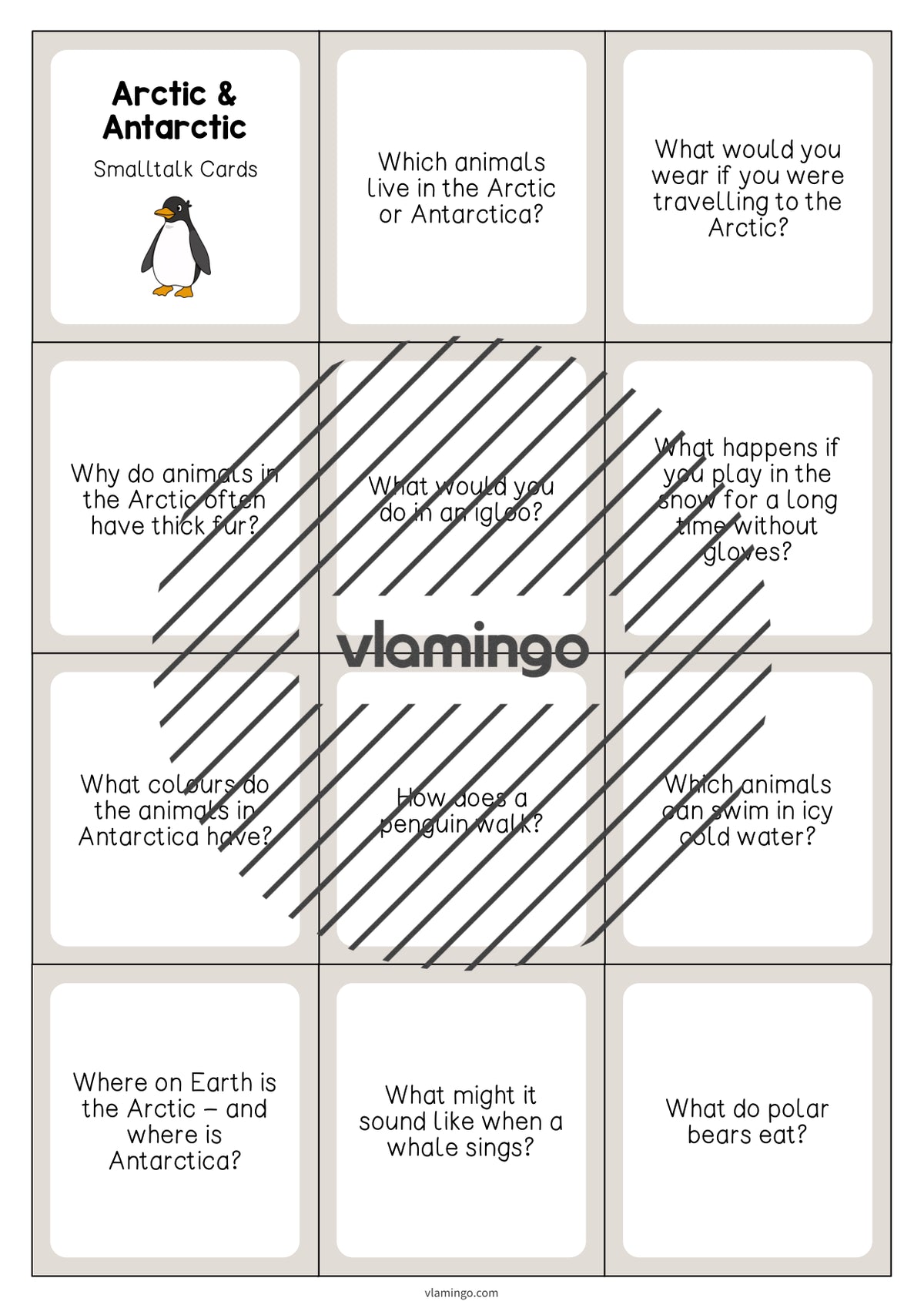 de englisch arctic antarctic smalltalk cards 003