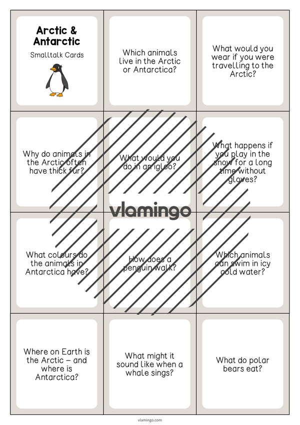 de englisch arctic antarctic smalltalk cards 003