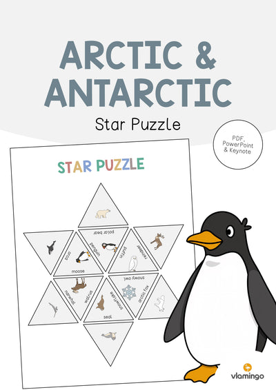 Arctic & Antarctic / Arktis & Antarktis: Star Puzzle (Englisch)