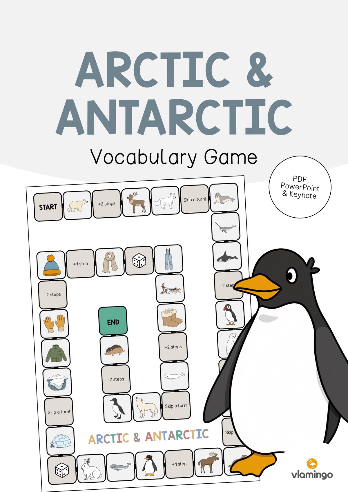 de englisch arctic antarctic vocabulary game 001