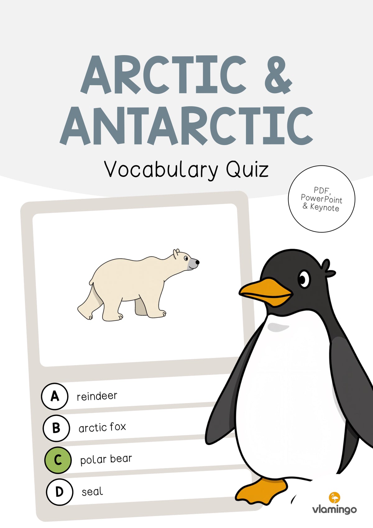 de englisch arctic antarctic vocabulary quiz 001