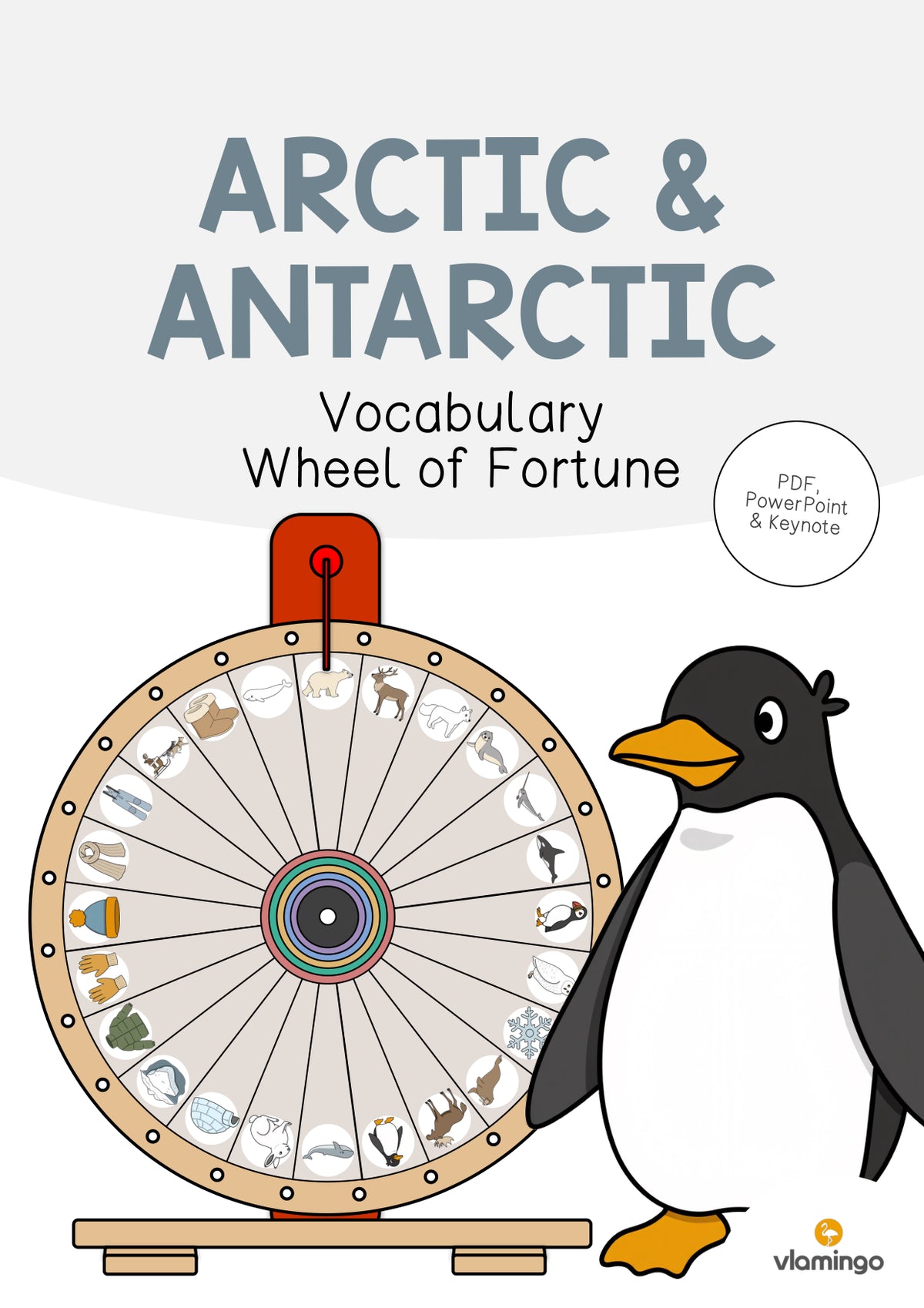 de englisch arctic antarctic vocabulary wheel of fortune 001