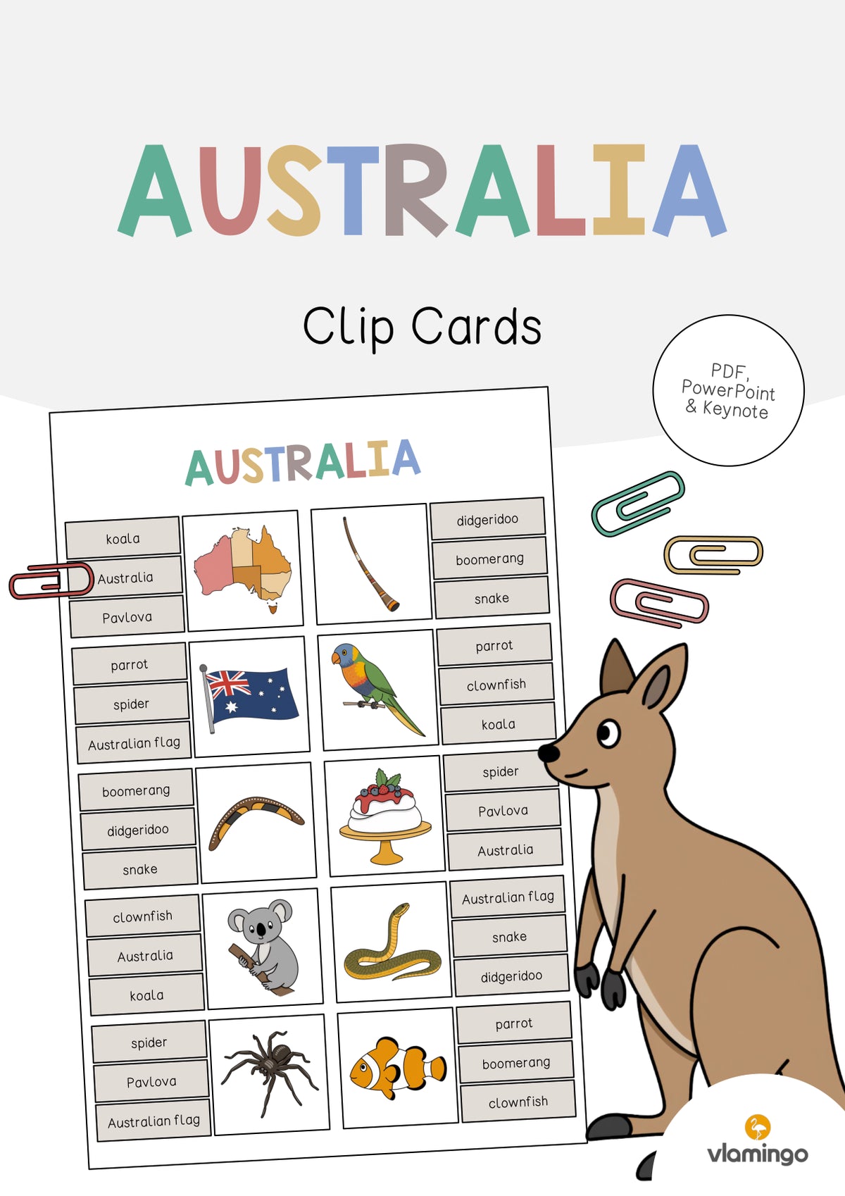 de englisch australia clip cards 001