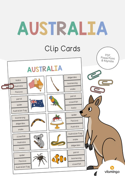 Australia / Australien: Clip Cards (Englisch)