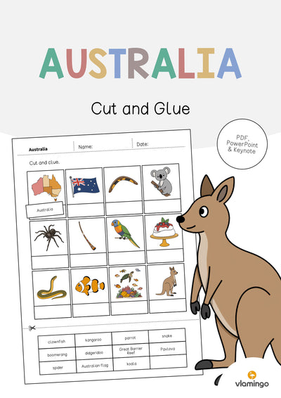 Australia / Australien: Cut and Glue (Englisch)