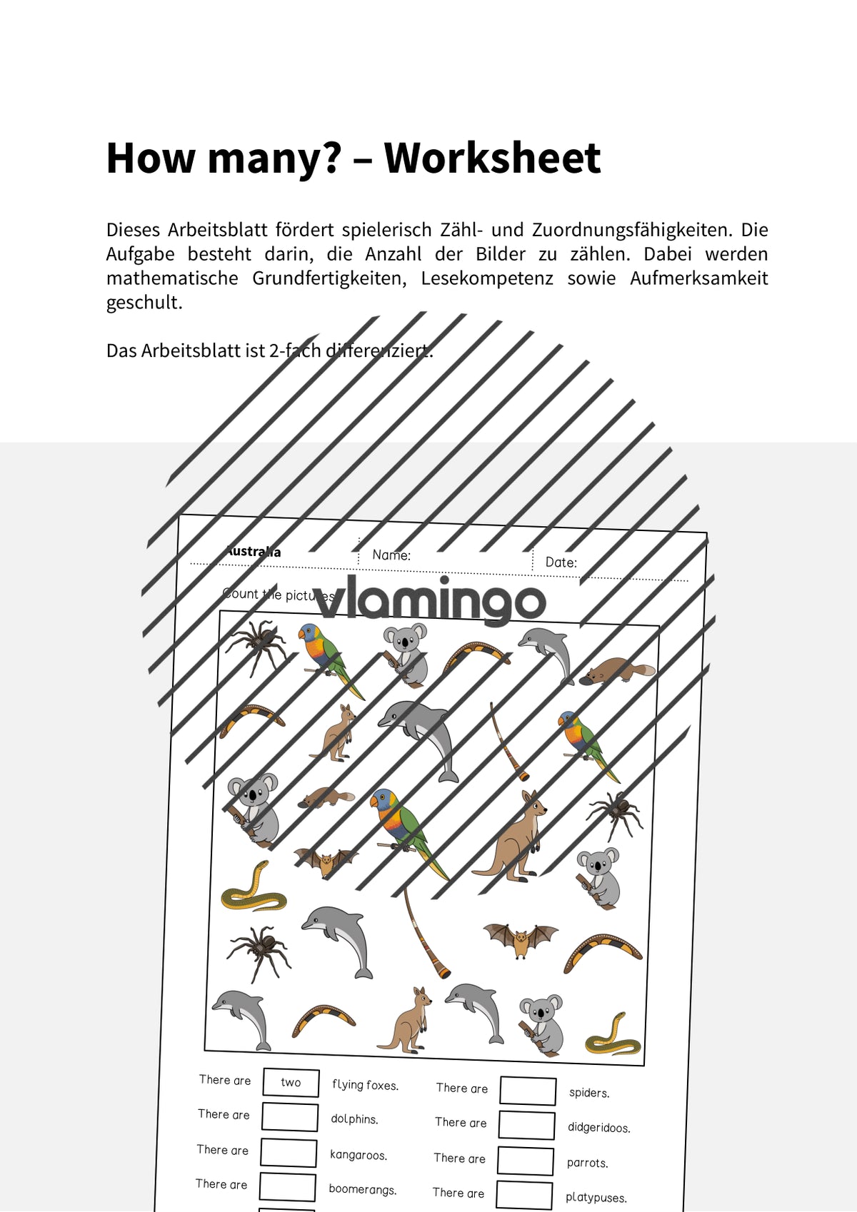 de englisch australia how many worksheet 002