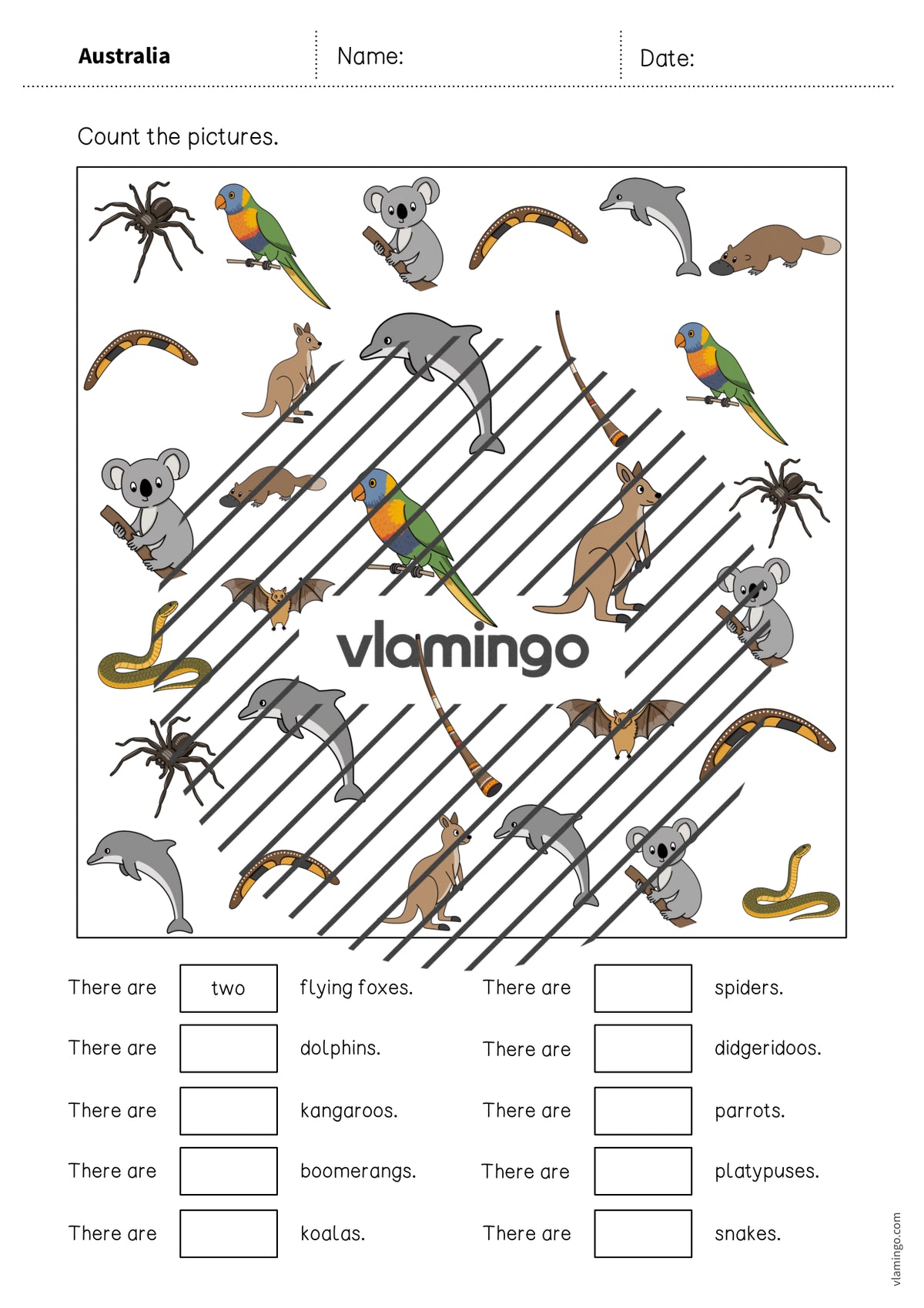 de englisch australia how many worksheet 004