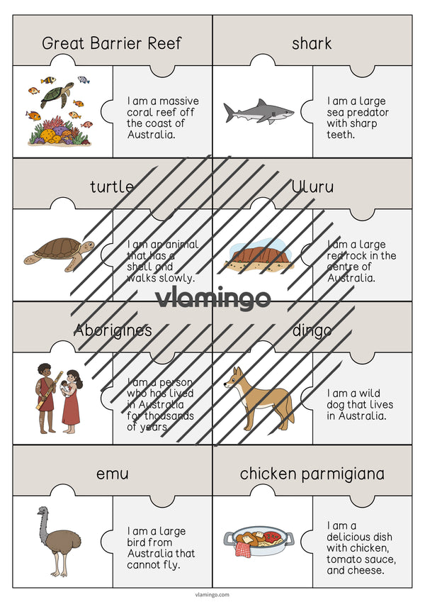 de englisch australia puzzle 004