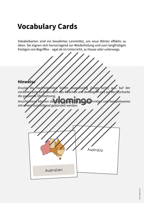 de englisch australia vocabulary cards 002