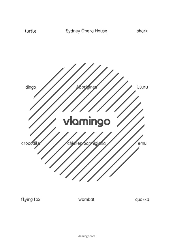 de englisch australia vocabulary cards 006