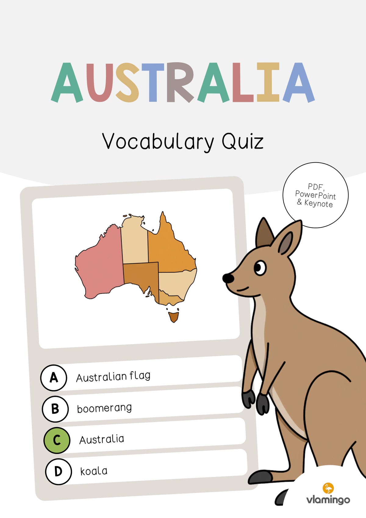 de englisch australia vocabulary quiz 001