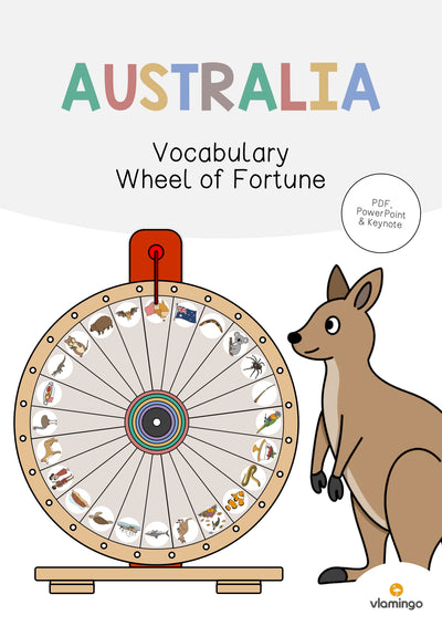 Australia / Australien: Vocabulary Wheel of Fortune (Englisch)