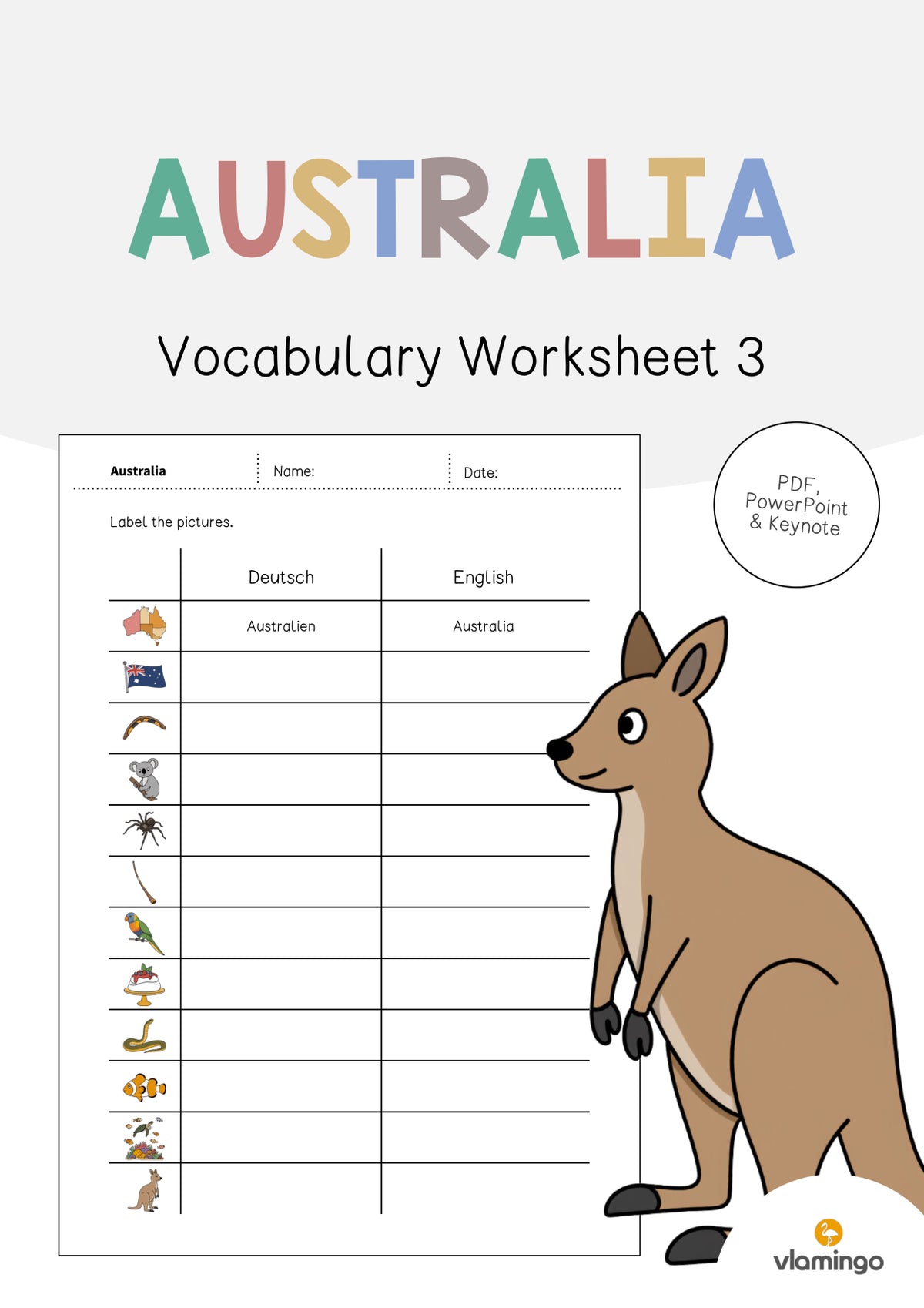 de englisch australia vocabulary worksheet 3 001