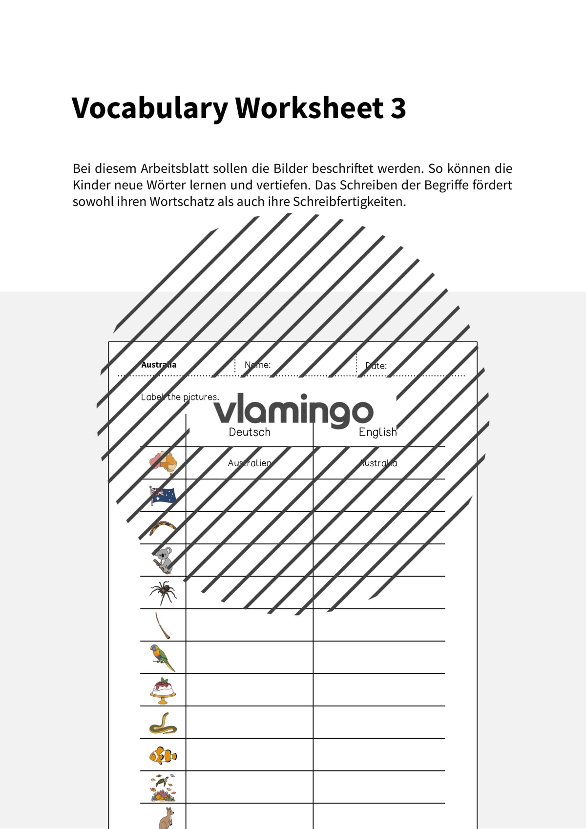 de englisch australia vocabulary worksheet 3 002