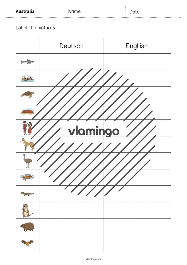 de englisch australia vocabulary worksheet 3 004