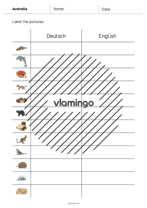 de englisch australia vocabulary worksheet 3 005