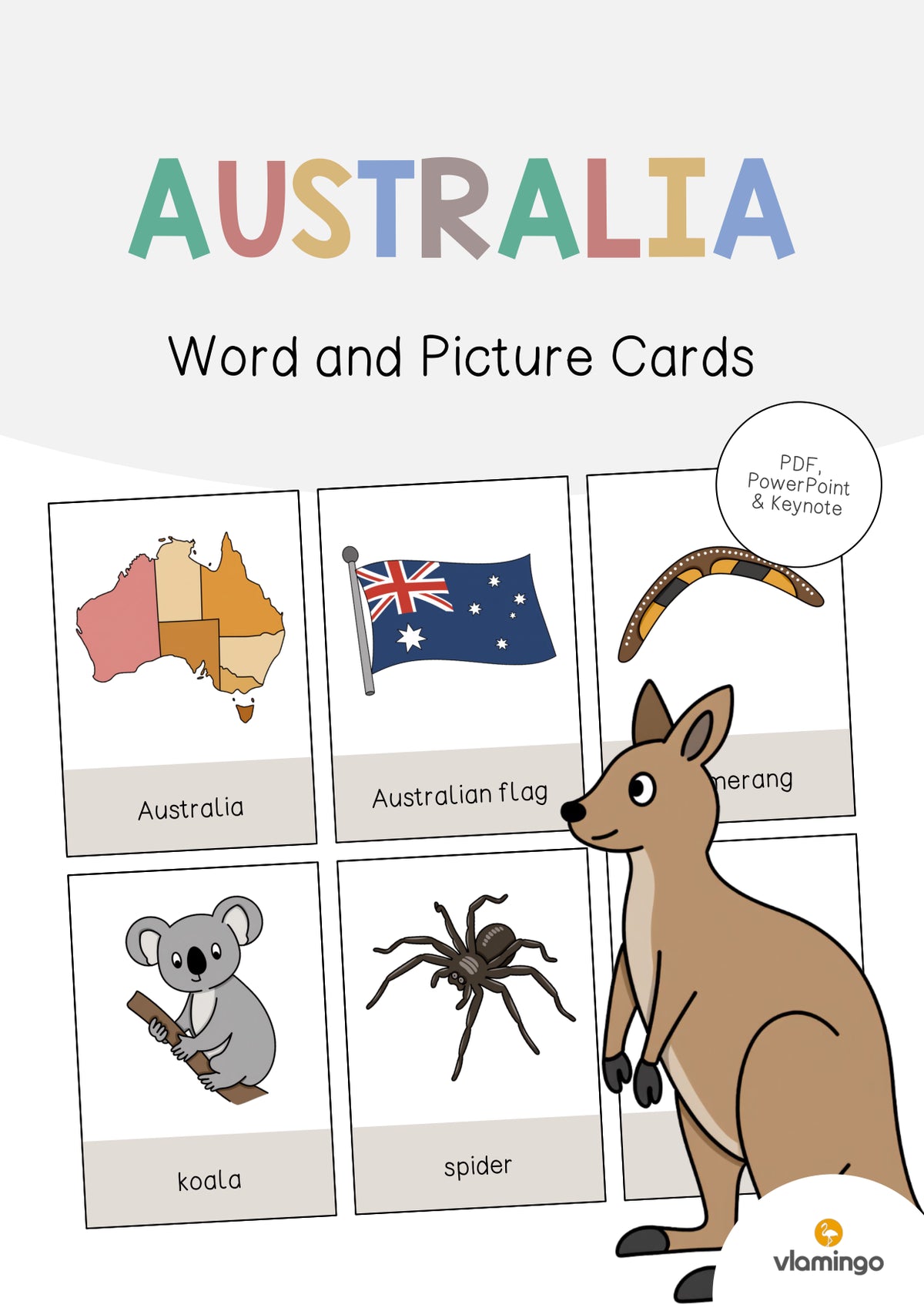 de englisch australia word and picture cards 001