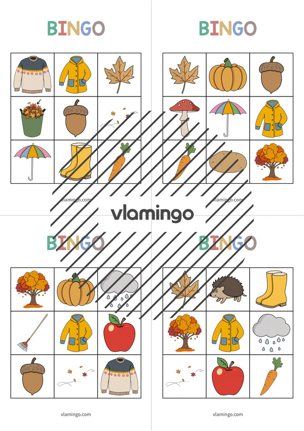 Autumn / Herbst: Bingo für den Englischunterricht – Vorschau 11
