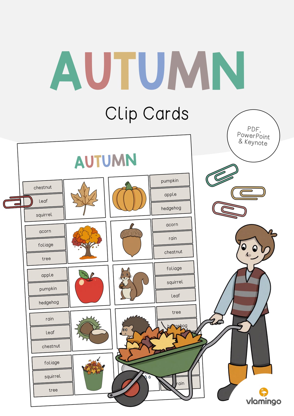 de englisch autumn clip cards 001
