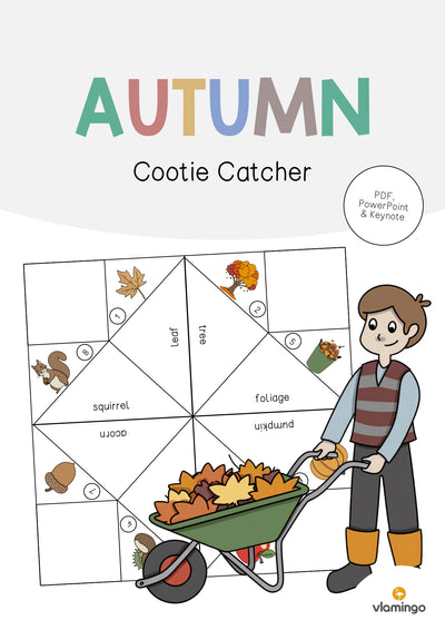 Autumn / Herbst: Cootie Catcher (Englisch)