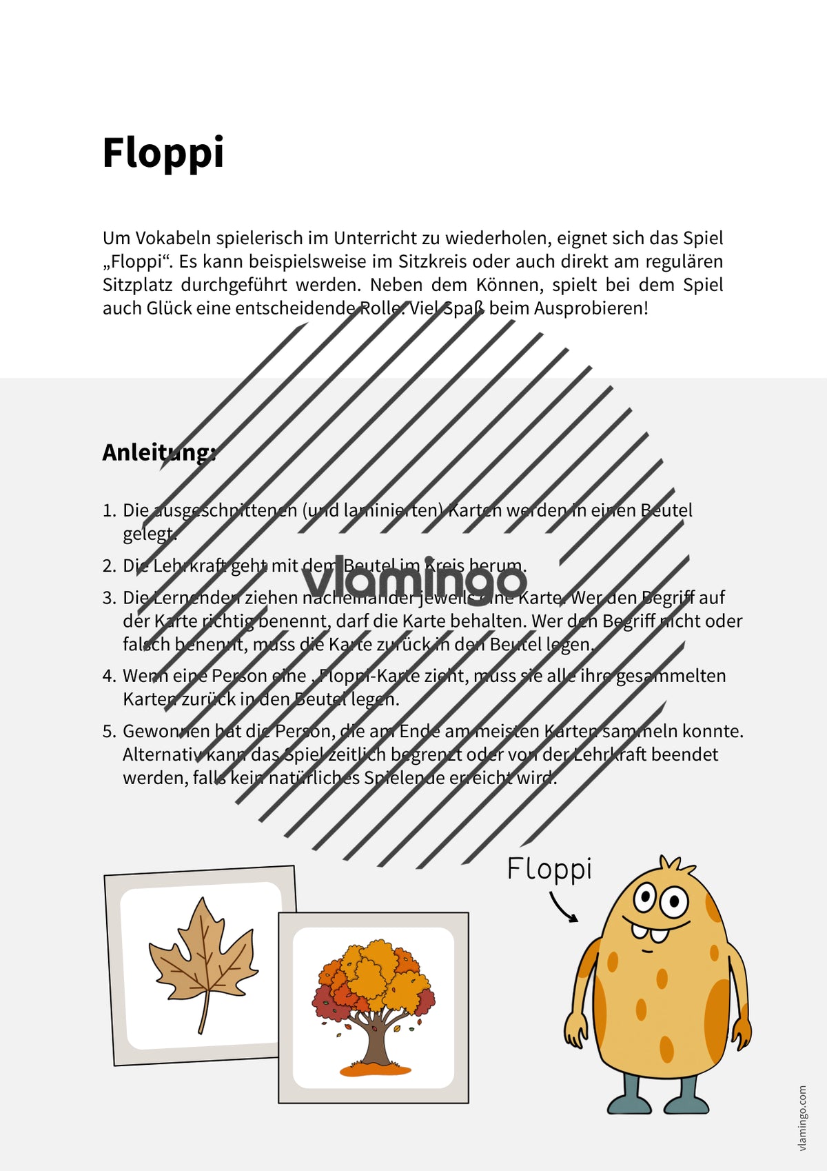 Autumn / Herbst: Floppi für den Englischunterricht – Vorschau 2
