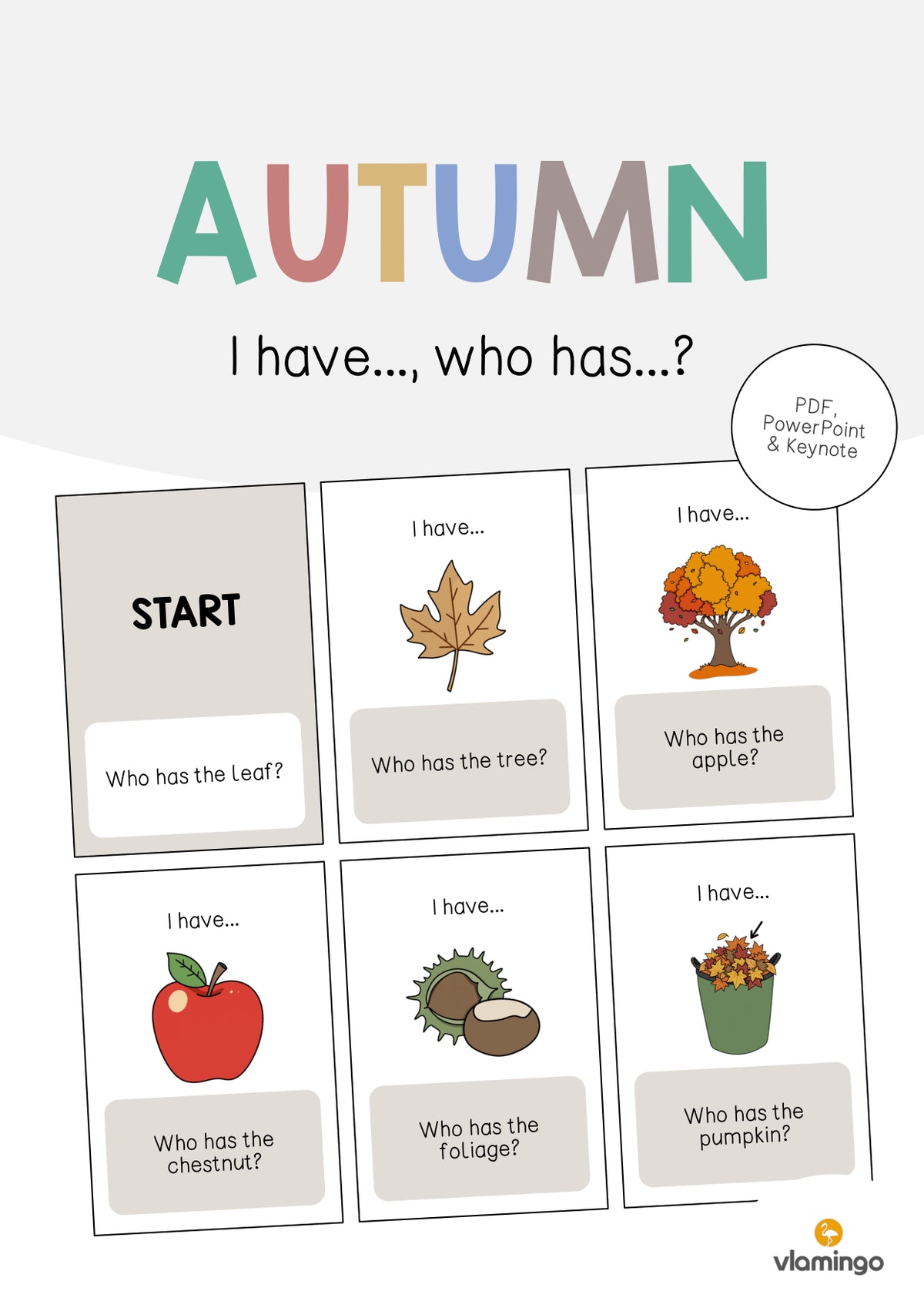de englisch autumn i have who has 001