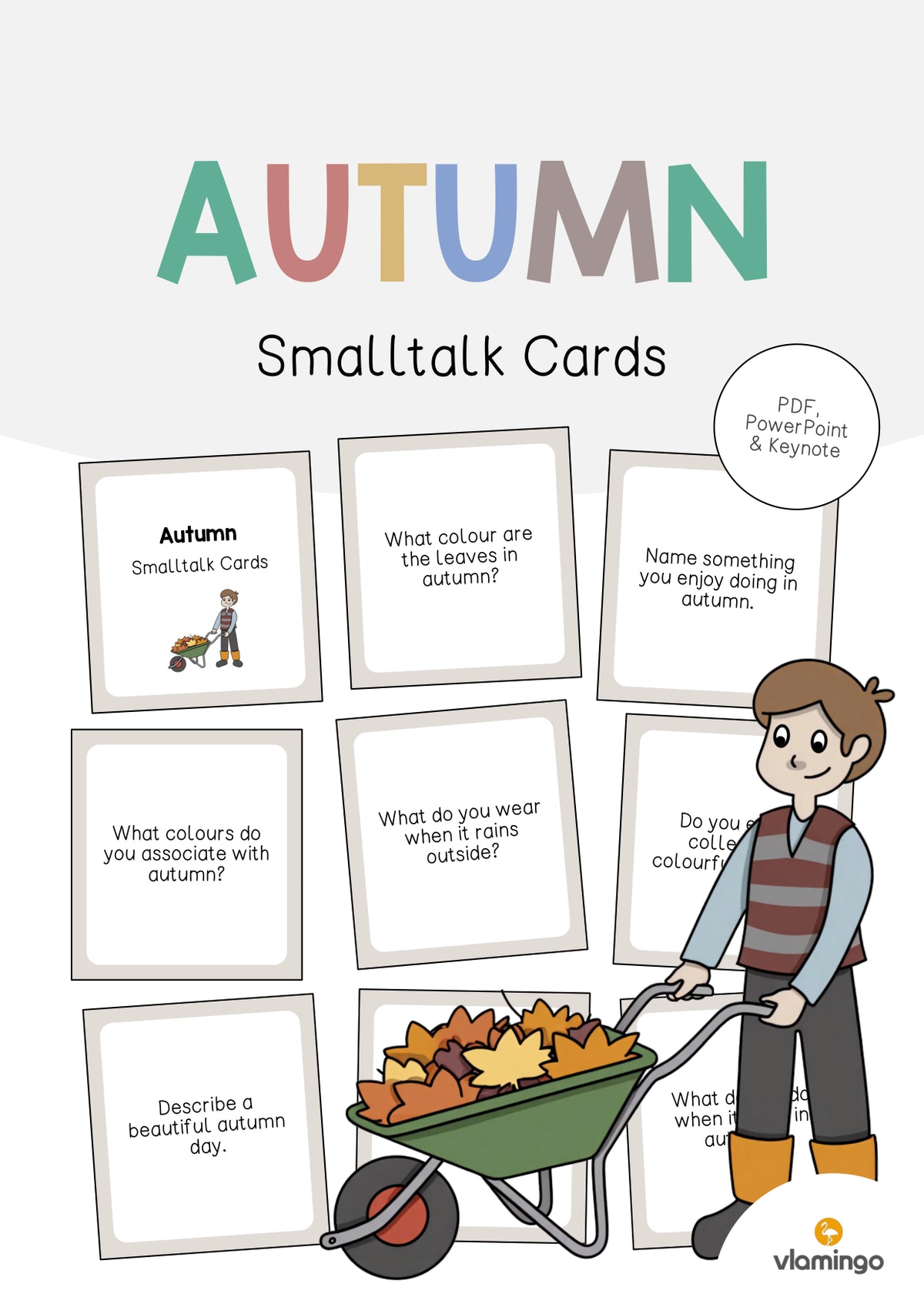 Autumn / Herbst: Smalltalk Cards für den Englischunterricht